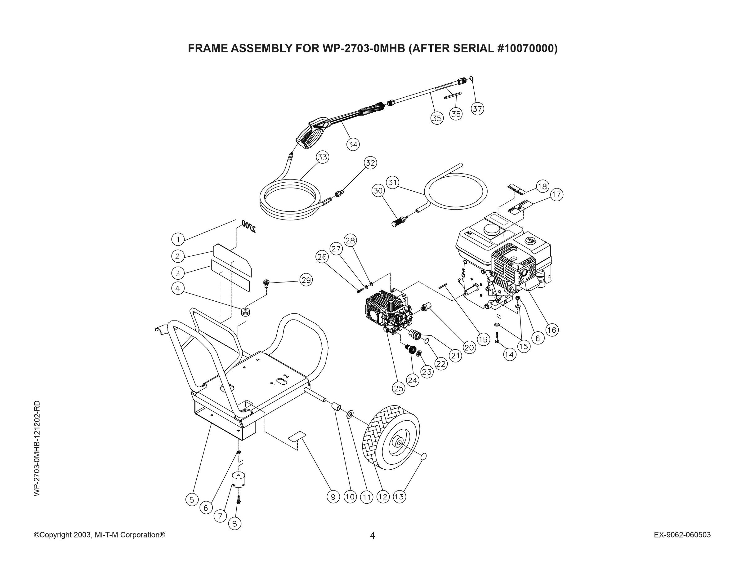 WP-2700-0MIB Parts, pump, repair kit, breakdown & owners manual.